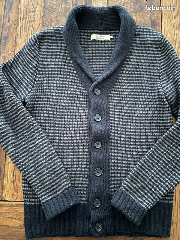Pull gilet laine Celio homme (image 2)