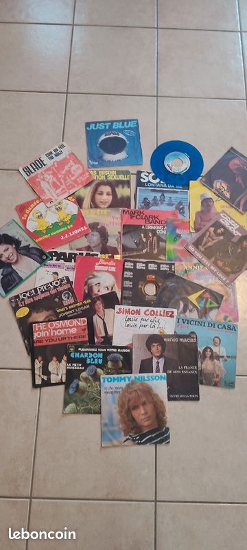 Disque vinyle 45T décoration, musique (image 1)