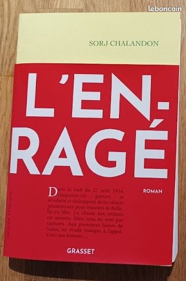 Roman l'Enragé - Sorj Chalandon - État neuf (image 1)