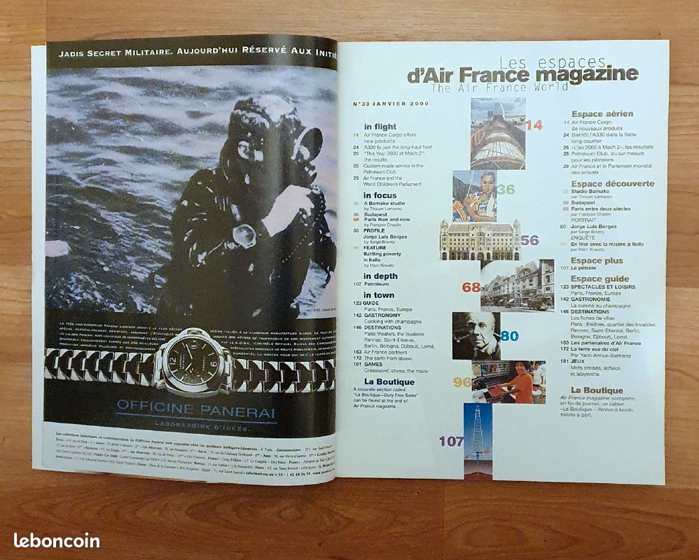 Air France Magazine- n° 33 , 34, 40 & 42- année 2000 (image 2)