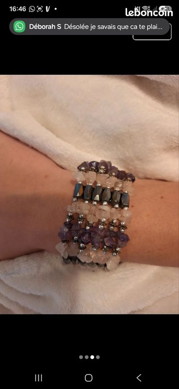 Parure bijoux améthyste (image 3)