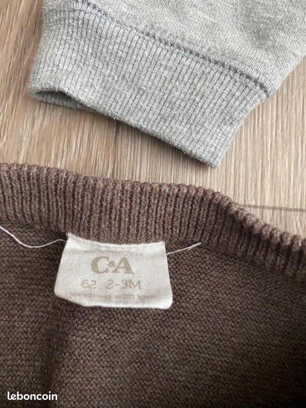 Lot 13 pantalons bébé 3 mois (image 5)