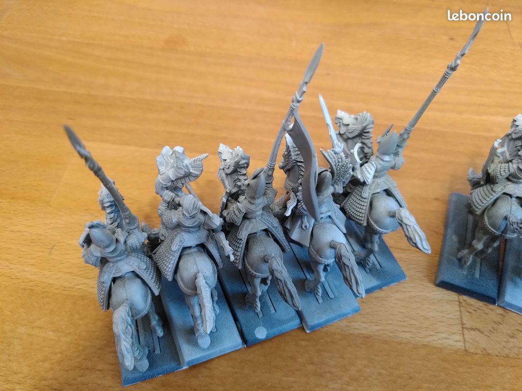 Lot de 10 cavaliers heaumes d'argent hauts elfes - Warhammer (image 5)