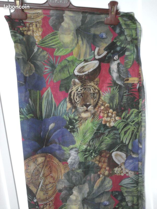 Grande étole "jungle" (image 1)