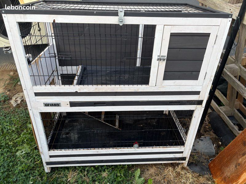 Cage clapier double étage lapin rongeur (image 1)
