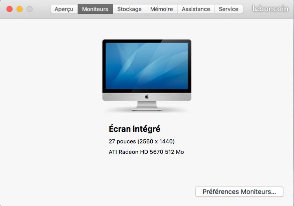 Apple iMac 27 pouces mi-2010 (image 4)