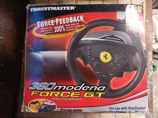 SONY PLAYSTATION 2 PS2 ThrustMaster Ferrari 360 Modena Racing Wheel Red Edition EUR 45,00 - FR