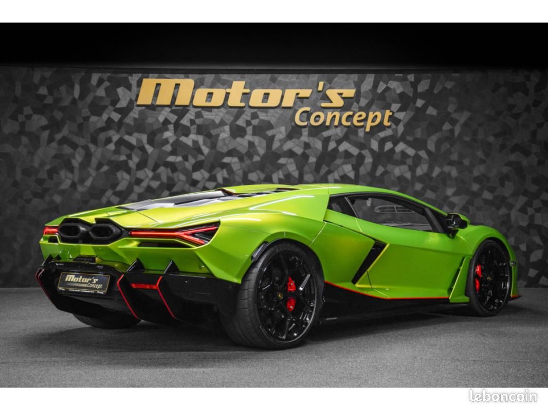 Lamborghini revuelto AD PERSONAM - VERDE CITREA / ROSSO MARS TVA 6.5 V12 1.015CH Baquets (image 3)