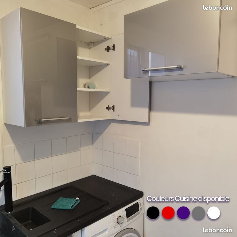 Cuisine équipée gris ⁢​⁪⁪​⁢⁮⁬‍⁭⁠⁯‍⁠⁠ (image 3)