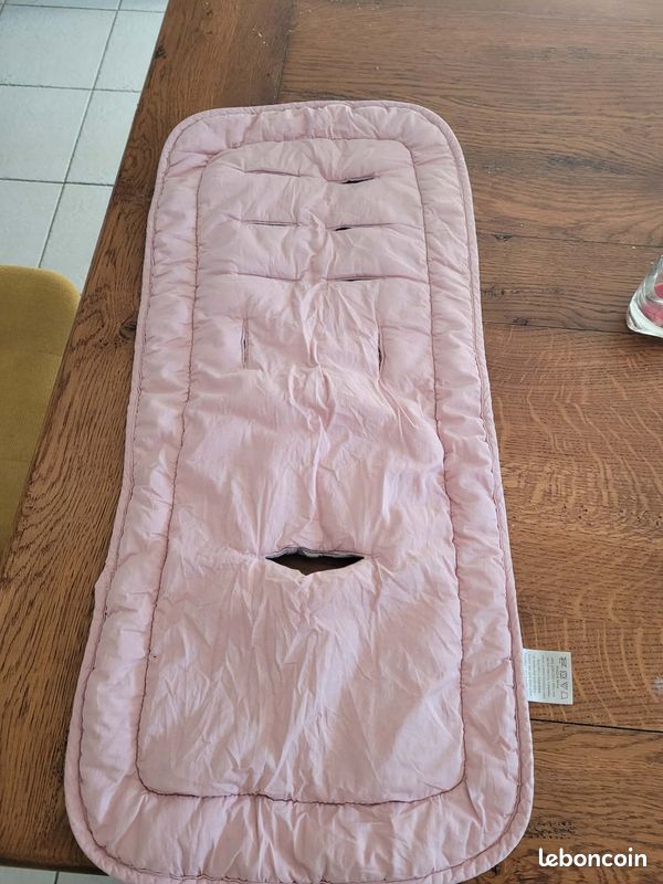 Coussin De Siège Pour Poussette Bébé – Doublure Polaire Douce 58x38 Cm – Utilisable Aussi En Siège Auto