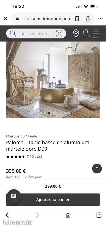 Table basse PALOMA – Maisons du Monde (image 8)