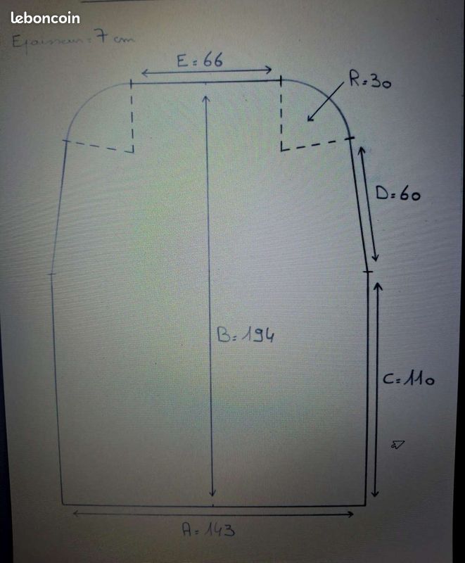Pinterest Forme Sur-matelas a memoire de forme modele montauban - Équipement caravaning
