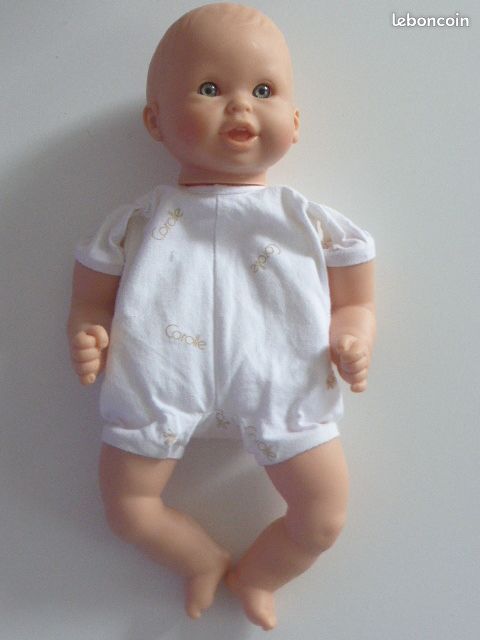 Corolle poupée bébé calin rieur 1995 95-9-F14 lapin bleu (image 5)