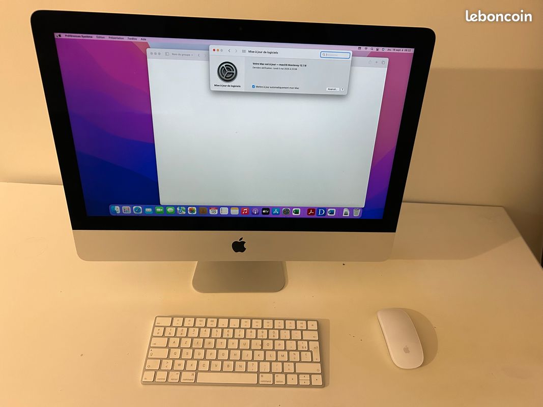 IMac 21,5inch 2,8ghz core i5 8go (image 1)
