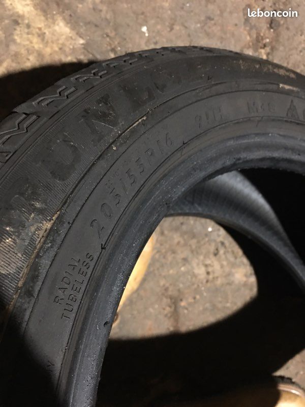 2 ou 4 pneus 205 55 16 195 55 16 91h v w ❄️ RFT RUNFLAT Hiver ou Ete dispo aussi neige 4 m+s BMW (image 2)