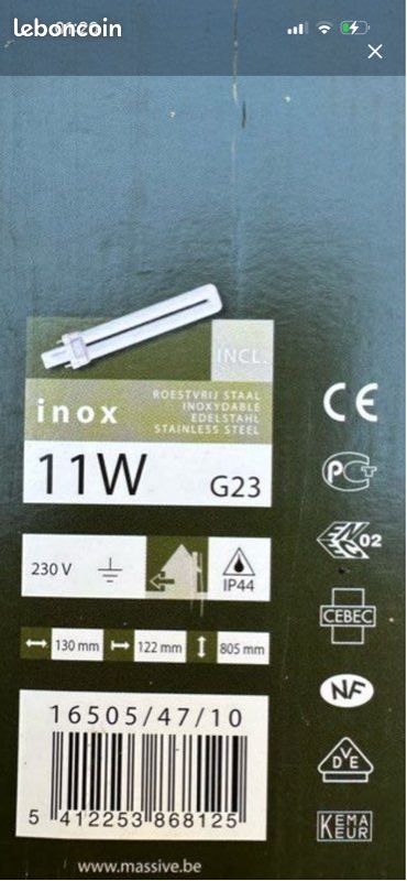 Lampadaire, extérieur, inox (image 4)