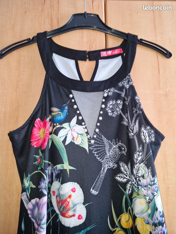 Robe 101 Idées Taille M/L - Multicolore, Longueur Midi, Très Bon état Peu Portée