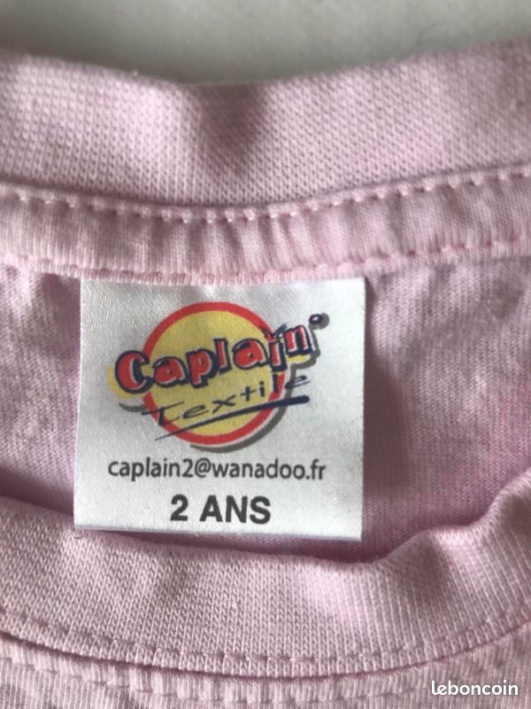 T-shirt neuf rose fée de Cancale 2 ans (image 2)