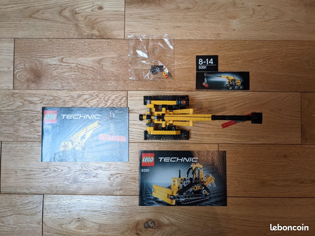 Lego Technic 9391 - Grue sur chenilles et bulldozer (set 2-en-1) (image 5)