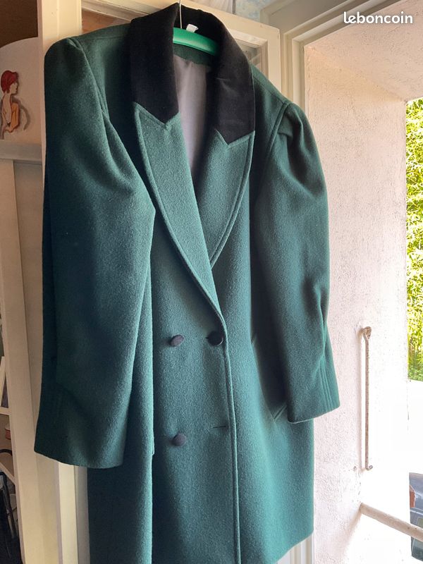 Manteau court Femme vert foncé Vêtements