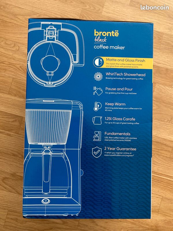 Russell Hobbs Cafetière Filtre Mini [Technologie WhirlTech