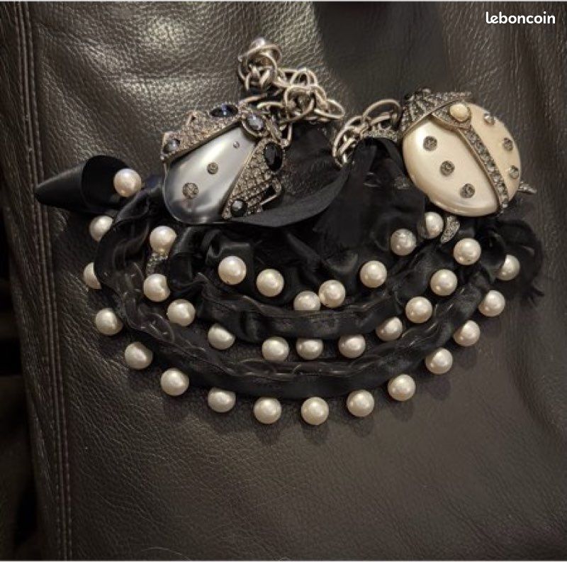 Collier Lanvin Occasion - Pendentif Vert, Bijou De Créateur