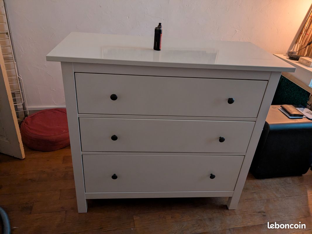 commode blanche ikea 3 tiroirs