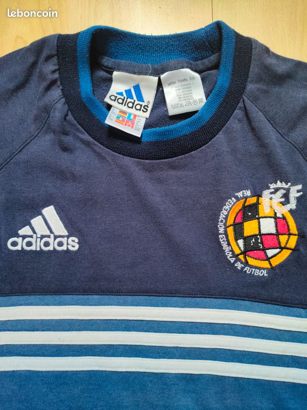 Tee-shirt équipe d’Espagne Adidas 1998/99 (image 3)