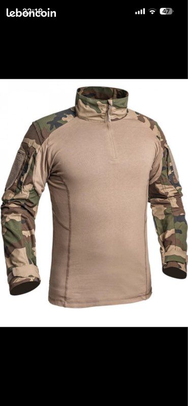 Chemise UBAS camouflage désert Daguet Armée Française Under
