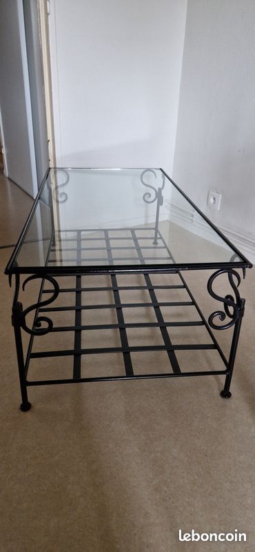 Table basse en fer forgé (image 2)