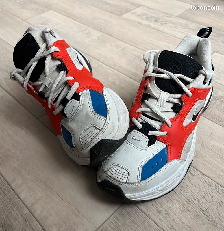 Orange Tekno Phantom Mk2 Tekno Blanche Nike M2K Tekno Blanc Bleu