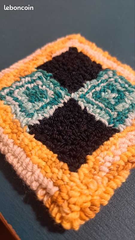 Mini tapis motif géographique (image 2)