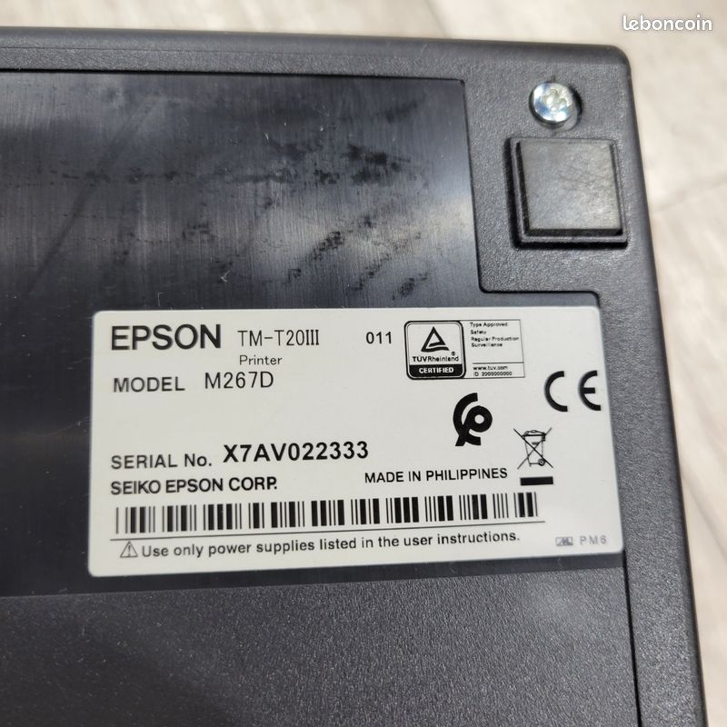 エプソン TM-20i i i M267D （Epson TM-T20III POS Receipt Printer  