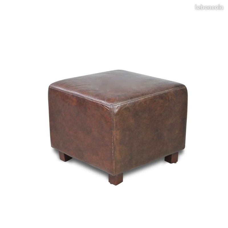 Fauteuil et Pouf en cuir NEUF (image 3)