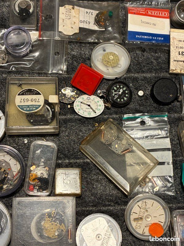 lot de 6 cadrans de montres en émail, pour pieces ou steampunk PP18 : , montres vintage, d occasion, lip,omega
