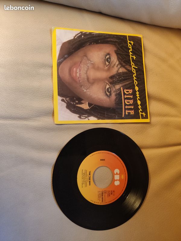 Vinyle 45 T de Bibie "Tout doucement" (2 titres) (image 2)