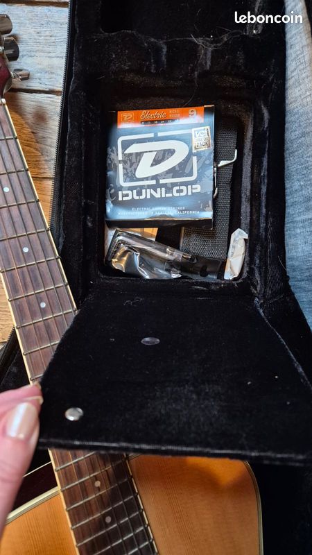 Guitare acoustique Aria AF 20 3/4 + étui + sangles (image 14)