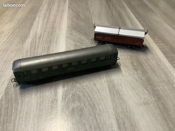 JOUEF LIMA HO Lot Wagons Tombereau Plat Tremie Rhône Poulenc EUR 10,00 - FR