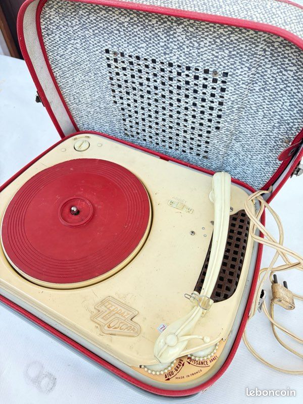 Tourne-disque Teppaz Tourist - 1963 - Fonctionnel - Rare - Occasion