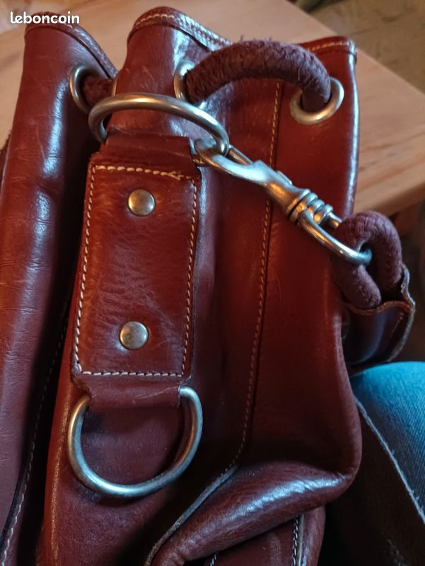 Sac à Main épaule Cuir Rose Poudré Gil Holsters - Occasion - Style Vintage