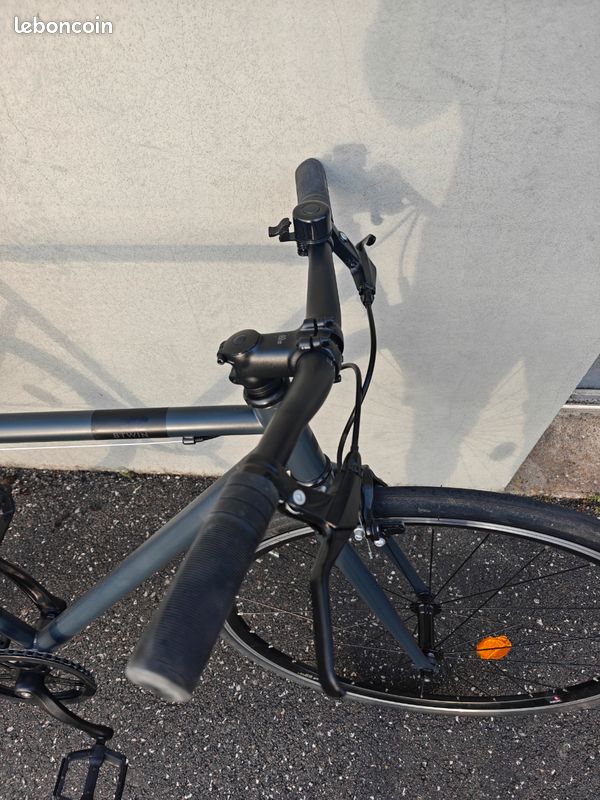 Vélo de ville single speed 500 gris carbone (image 6)