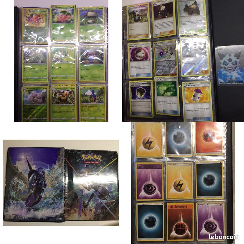 Carte Pokémon 72 cartes (pikachu et énergie ) carnet intégré (image 2)