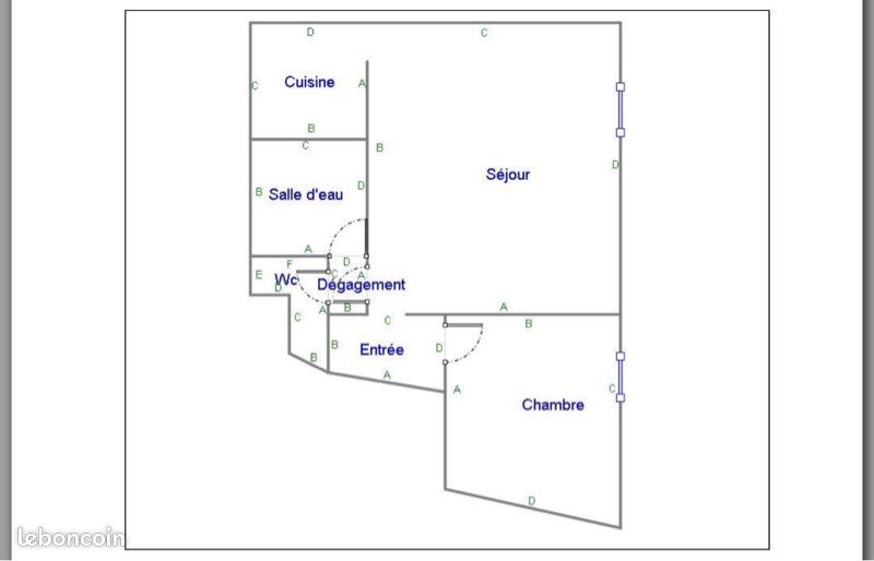 Appartement 2 pièces 41 m² · à Orléans · 41 m² · 670 €/mois