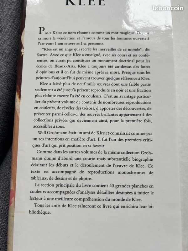 Livre/Ars Mundi/Paul klee/will Grohmann (image 2)