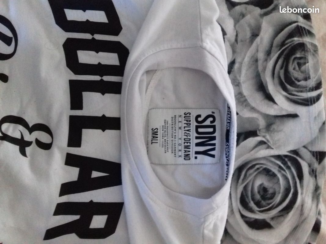 T shirt homme marque Supply and demand taille S (image 3)