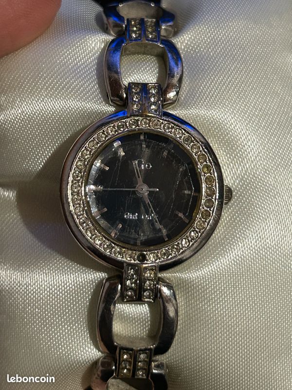 Montre bracelet en cristal argenté pour femmes Go Girl Only (image 2)