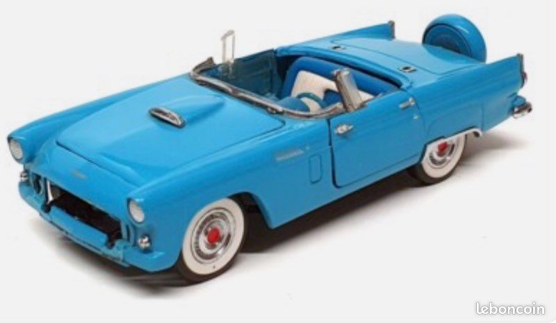 Franklin Mint – Ford Thunderbird 1962 – Échelle 1/43 – Moulé Sous Pression – Rose – NEUF Sans Boîte
