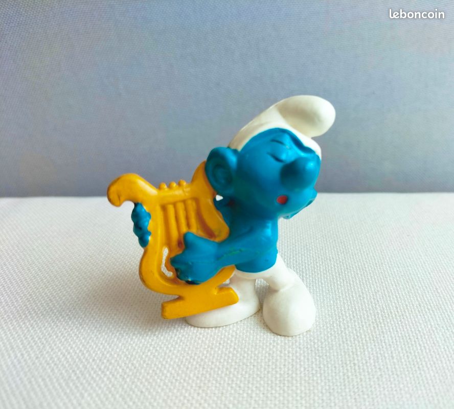 Schtroumpf musicien lyre (image 1)