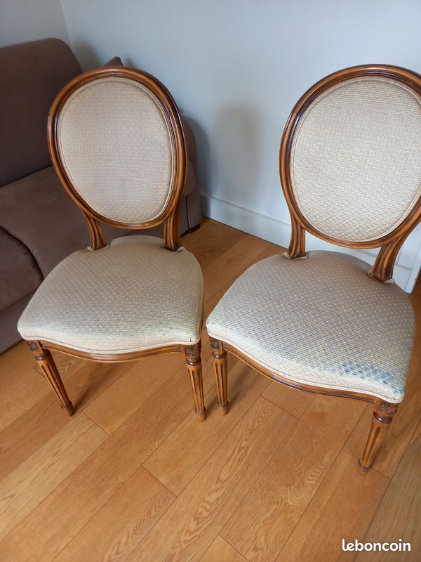 Deux chaises Roche Bobois tapissées (image 2)