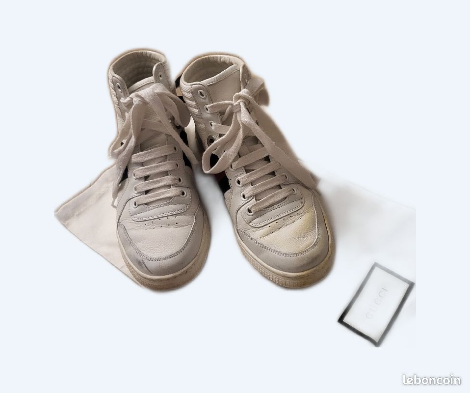 Paire de baskets montante Gucci déjà portée (image 1)